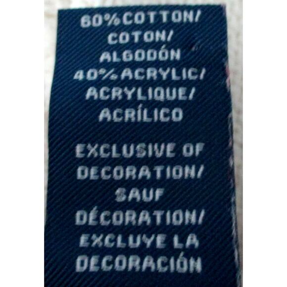 Izod Women's Long Sleeve Red, White & Blue Hooded Zip Front Sweater Size Medium - Picture 9 of 10